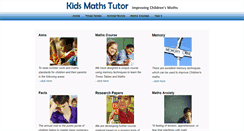 Desktop Screenshot of kidsmathstutor.com